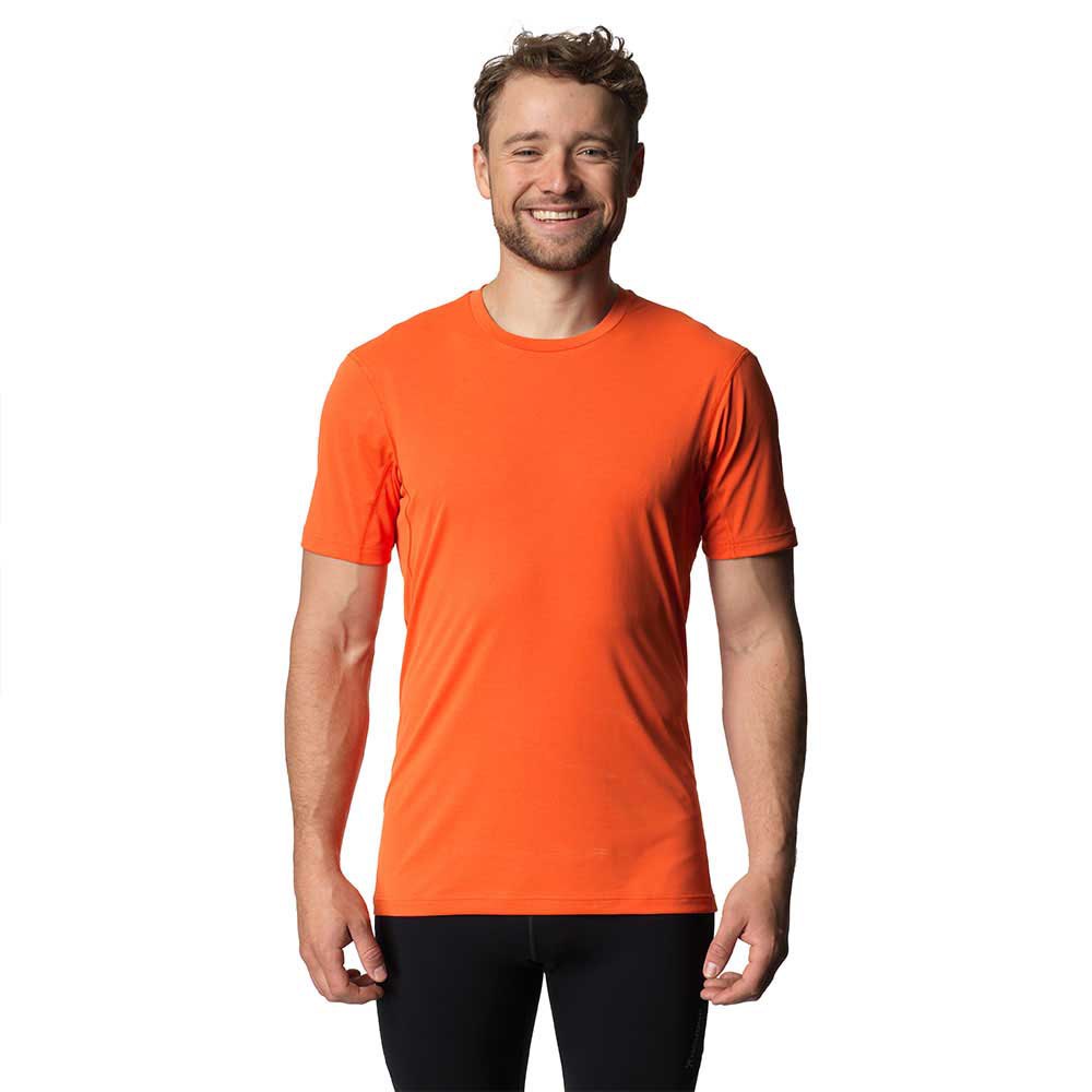 houdini pace air short sleeve t-shirt orange s homme