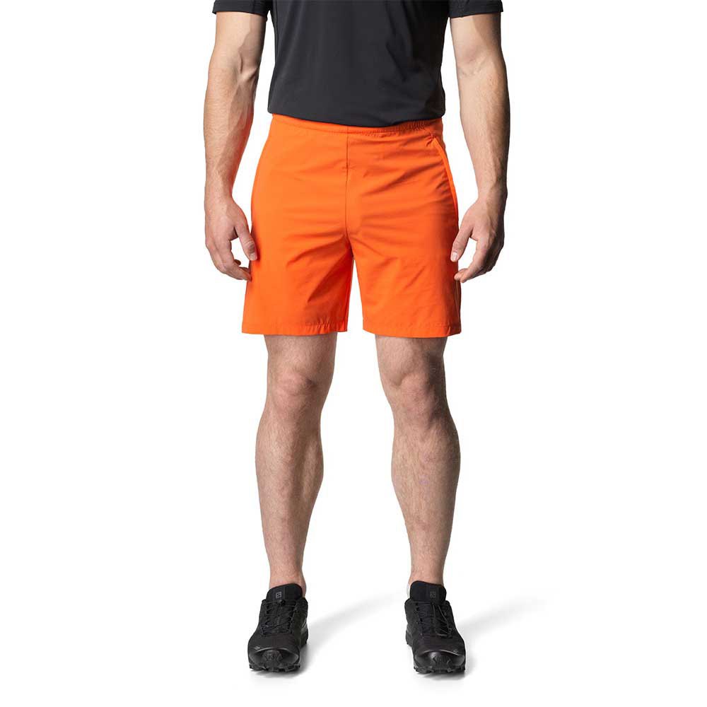 houdini pace light shorts orange s homme
