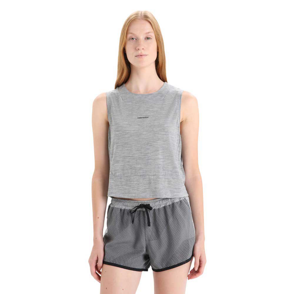 icebreaker zoneknit™ sleeveless t-shirt gris s femme
