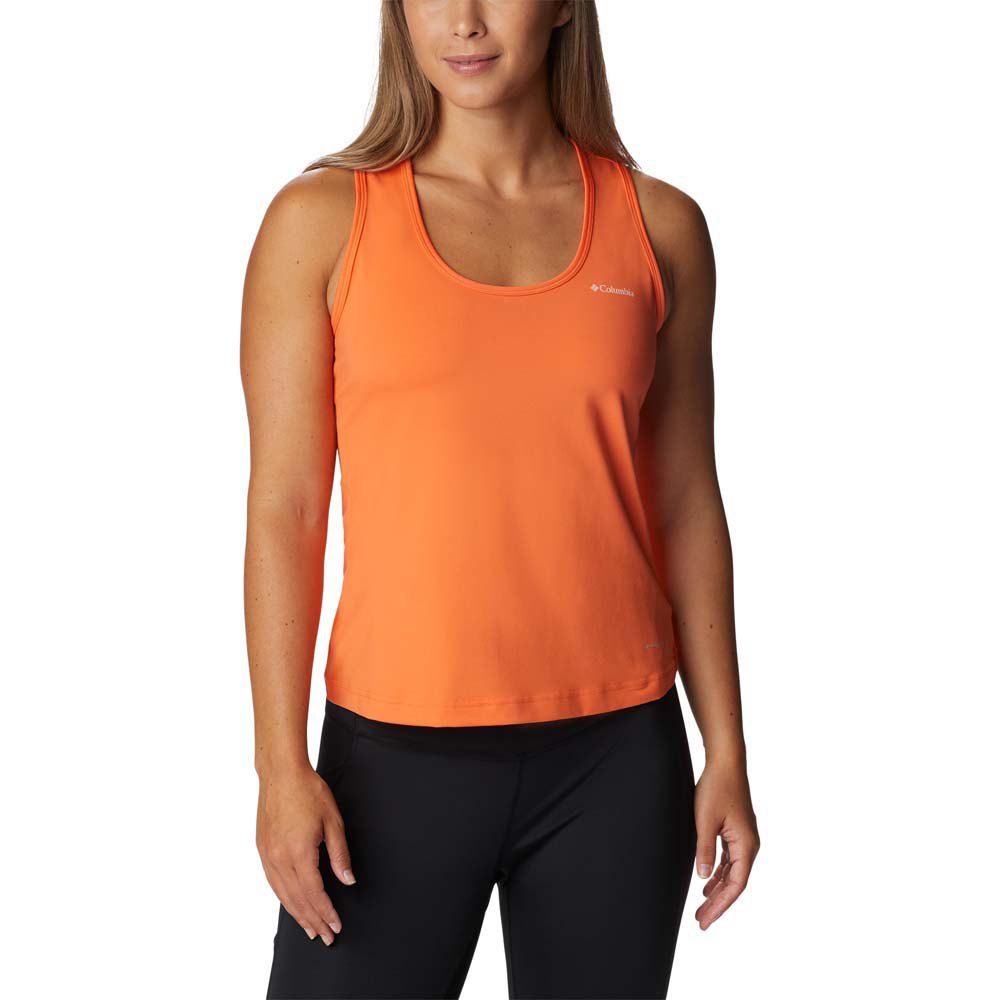 columbia hike™ performance sleeveless t-shirt orange s femme