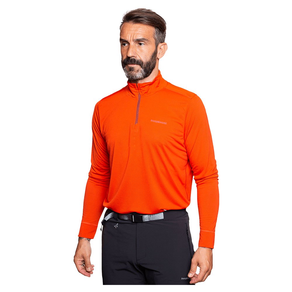 trangoworld pullover lojsta half zip sweatshirt orange 3xl homme