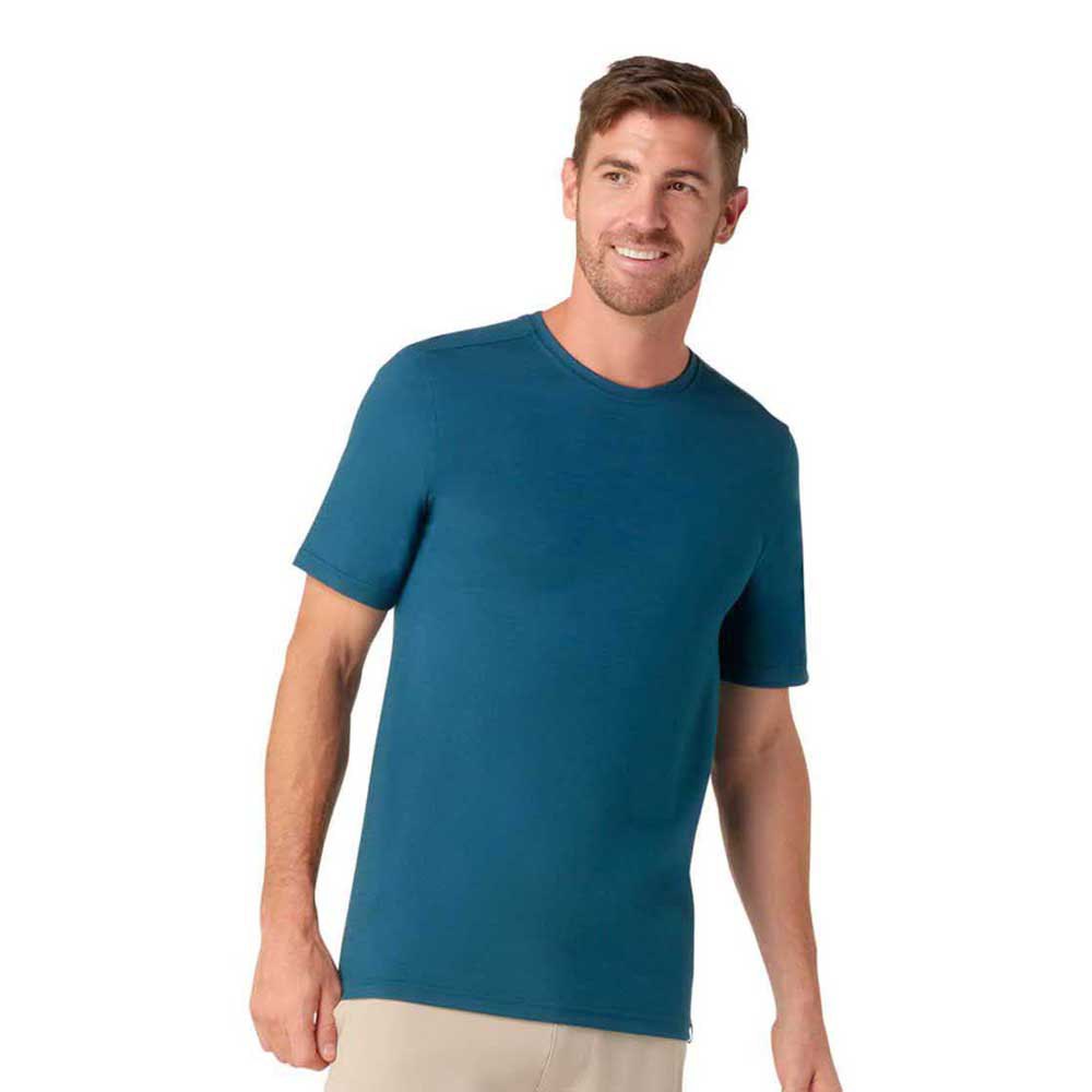 smartwool merino sport 150 slim short sleeve t-shirt bleu 2xl homme