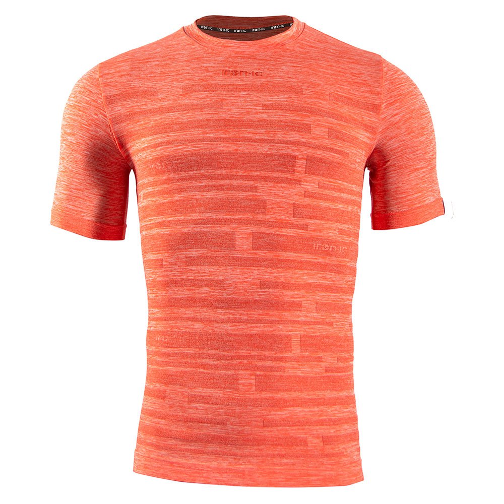 iron-ic short sleeve base layer orange m homme
