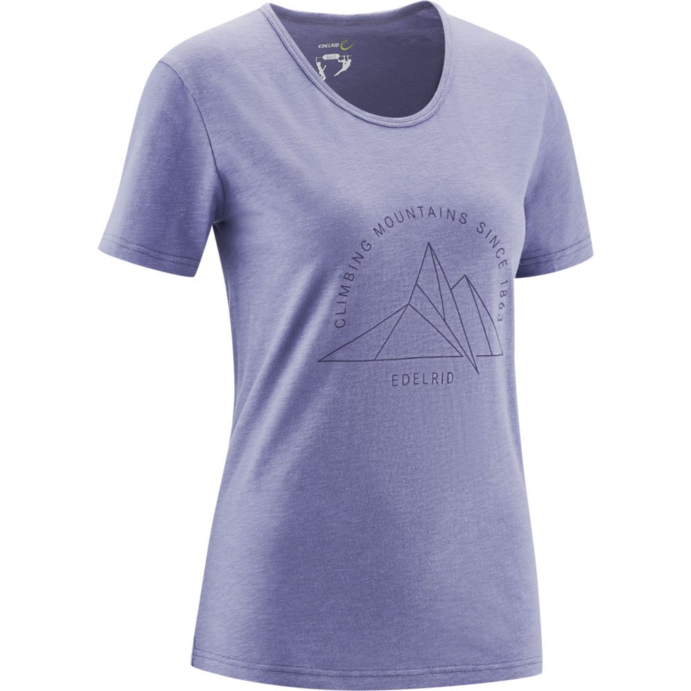 edelrid highball v short sleeve t-shirt violet m femme