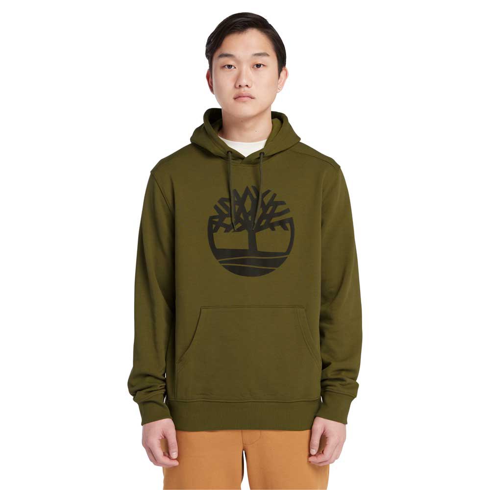 timberland core tree logo pull over hoodie vert xl homme