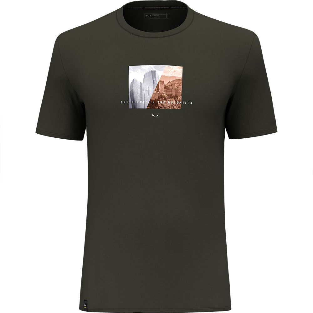 salewa pure design dry short sleeve t-shirt noir s homme