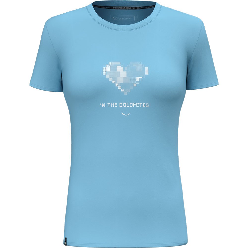 salewa pure heart dry short sleeve t-shirt bleu 2xl femme