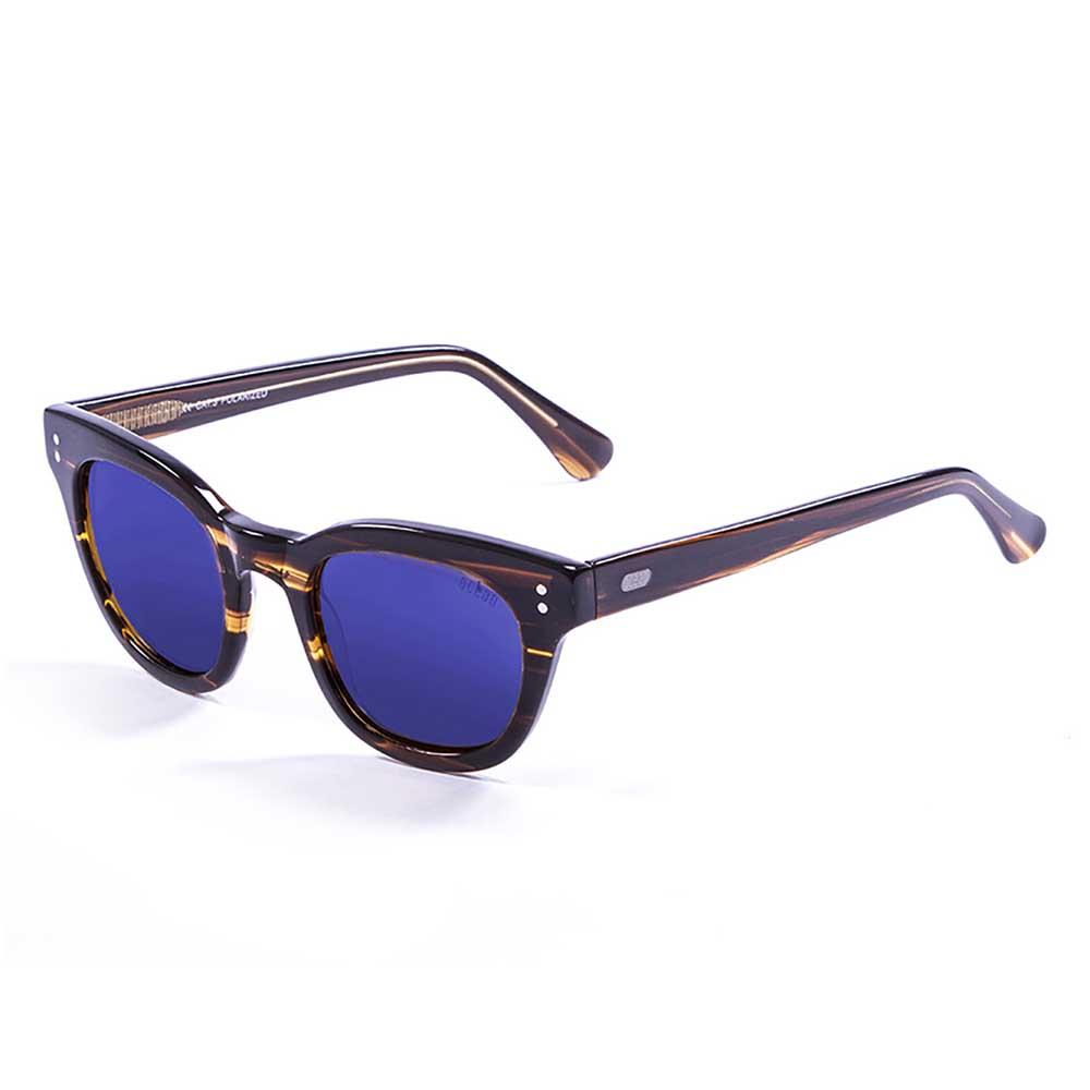 ocean sunglasses santa cruz sunglasses marron frame brown / revo blue/cat3 homme