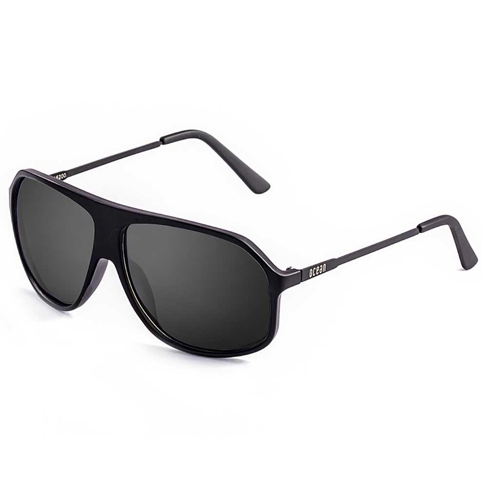 ocean sunglasses bai polarized sunglasses noir matt black / tips smoke polarized matt black metal temple/cat3 homme