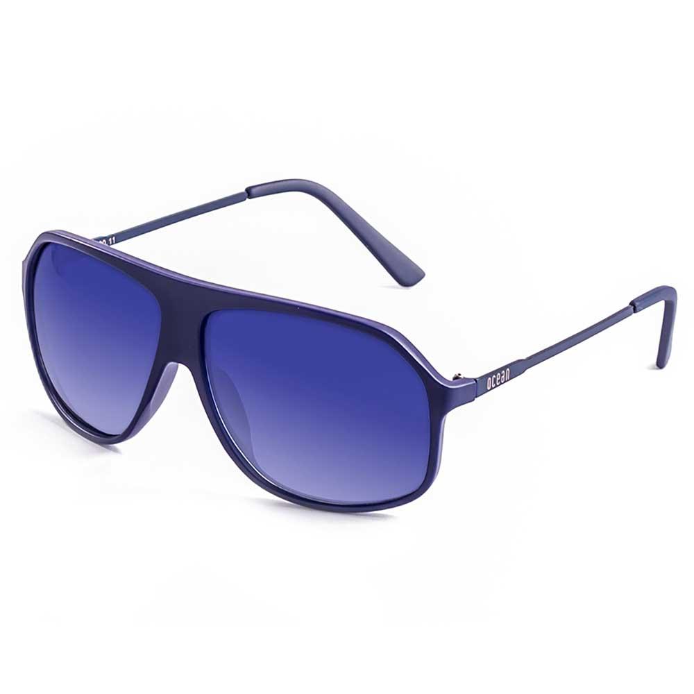ocean sunglasses bai polarized sunglasses bleu matt blue / tips gra dark blue polarized matt blue metal temple/cat3 homme