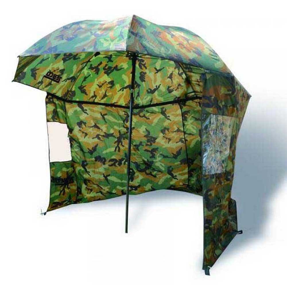 zebco nylon camou storm umbrella vert 2.20 m