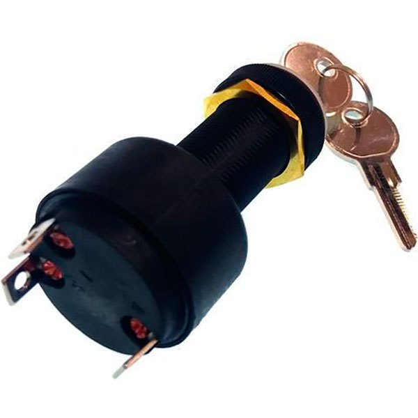 goldenship ignition starter switch with 3 terminals noir