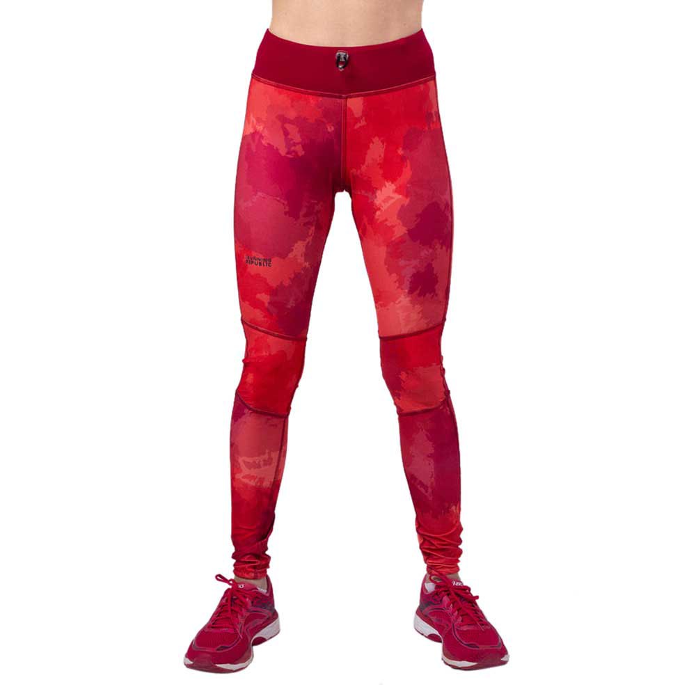 the running republic 2.0 recycled polyester leggings rouge l femme
