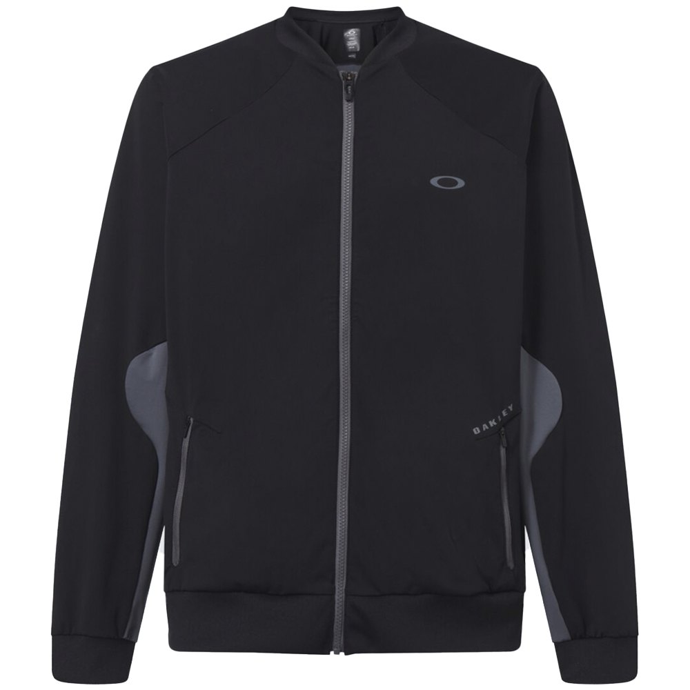 oakley apparel latitude bomber full zip sweatshirt noir s homme