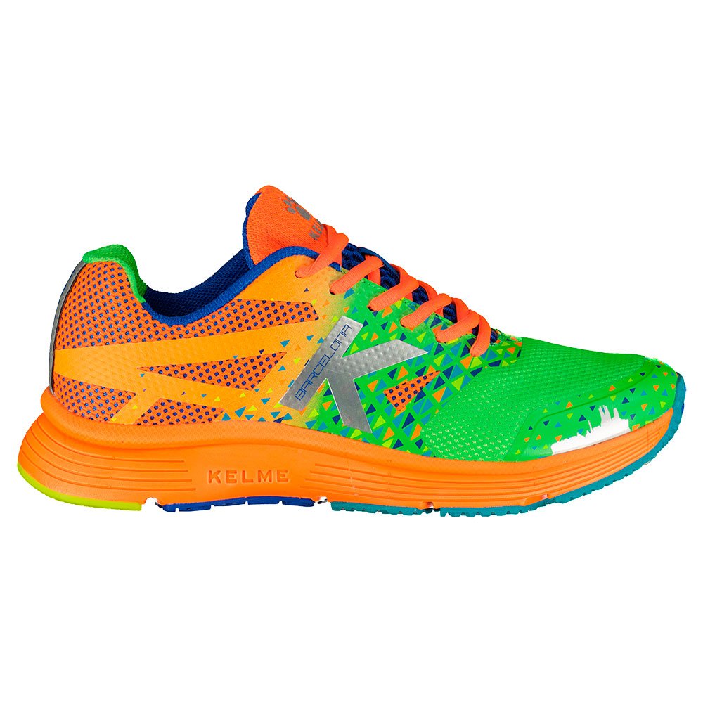 kelme barcelona running shoes vert,orange eu 42 homme