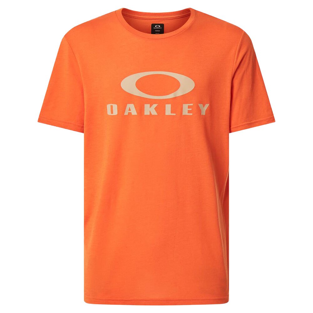 oakley apparel o-bold ellipse short sleeve t-shirt orange m homme