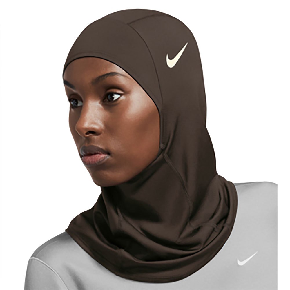 nike accessories pro 2.0 hijab marron xs-s femme