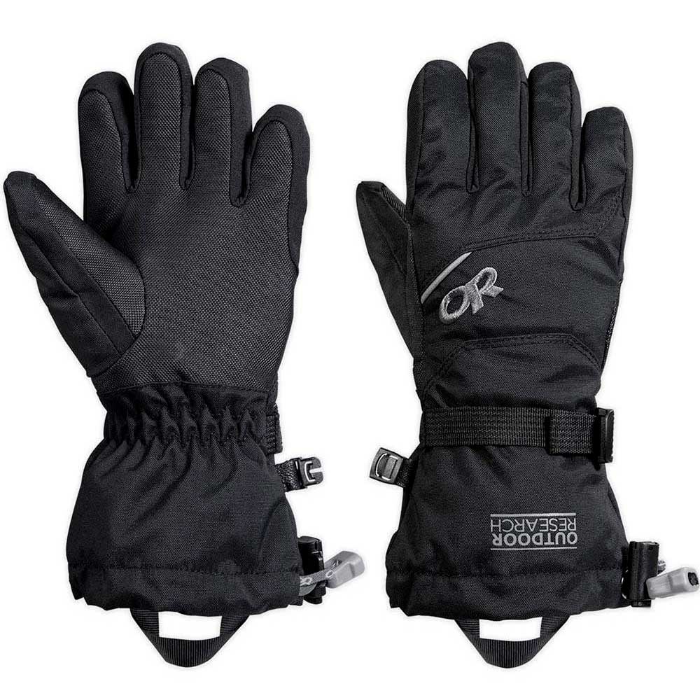 outdoor research adrenaline gloves noir 12-14 years garçon
