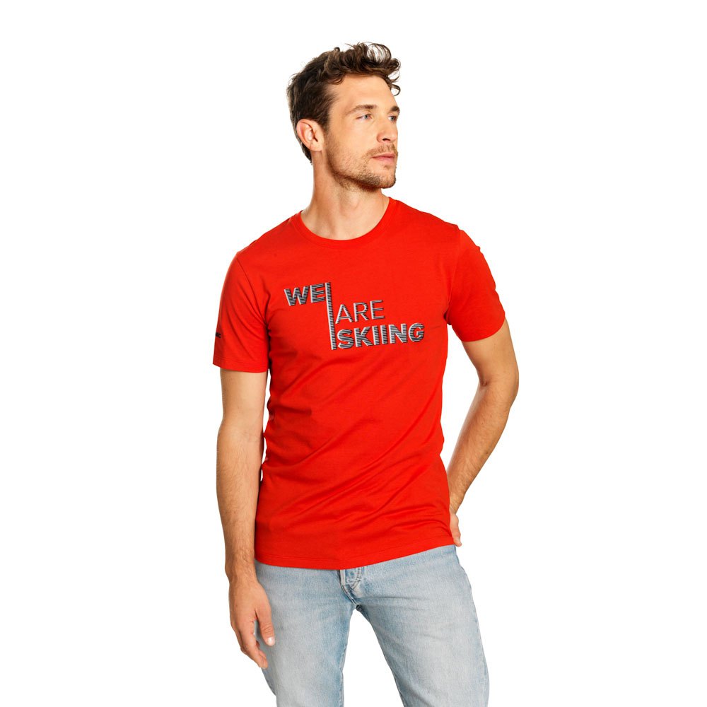 atomic rs short sleeve t-shirt rouge xl homme