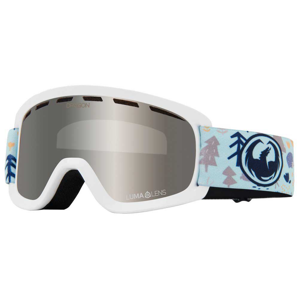 dragon alliance lil d base ion ski goggles bleu lumalens silver ion/cat3