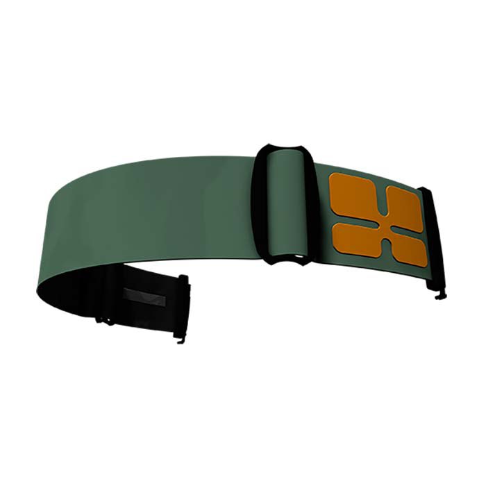 aphex new army green+logo orange goggle straps vert