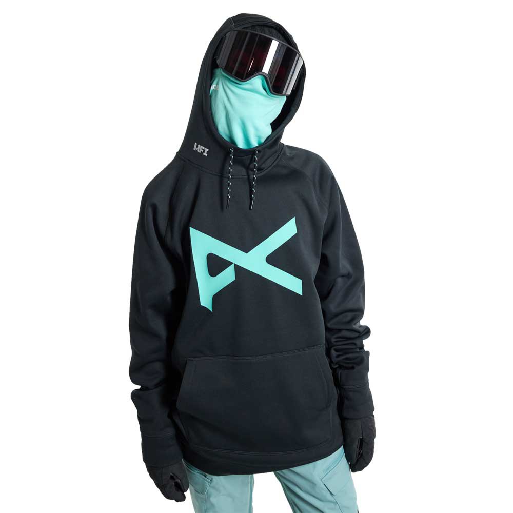 anon mfi pullover hoodie bleu l homme