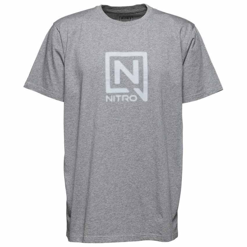nitro blur short sleeve t-shirt gris l homme
