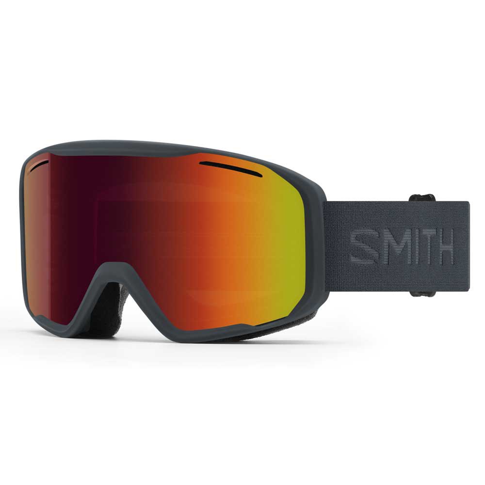 smith blazer ski goggles gris red solx mirror antifog/cat2