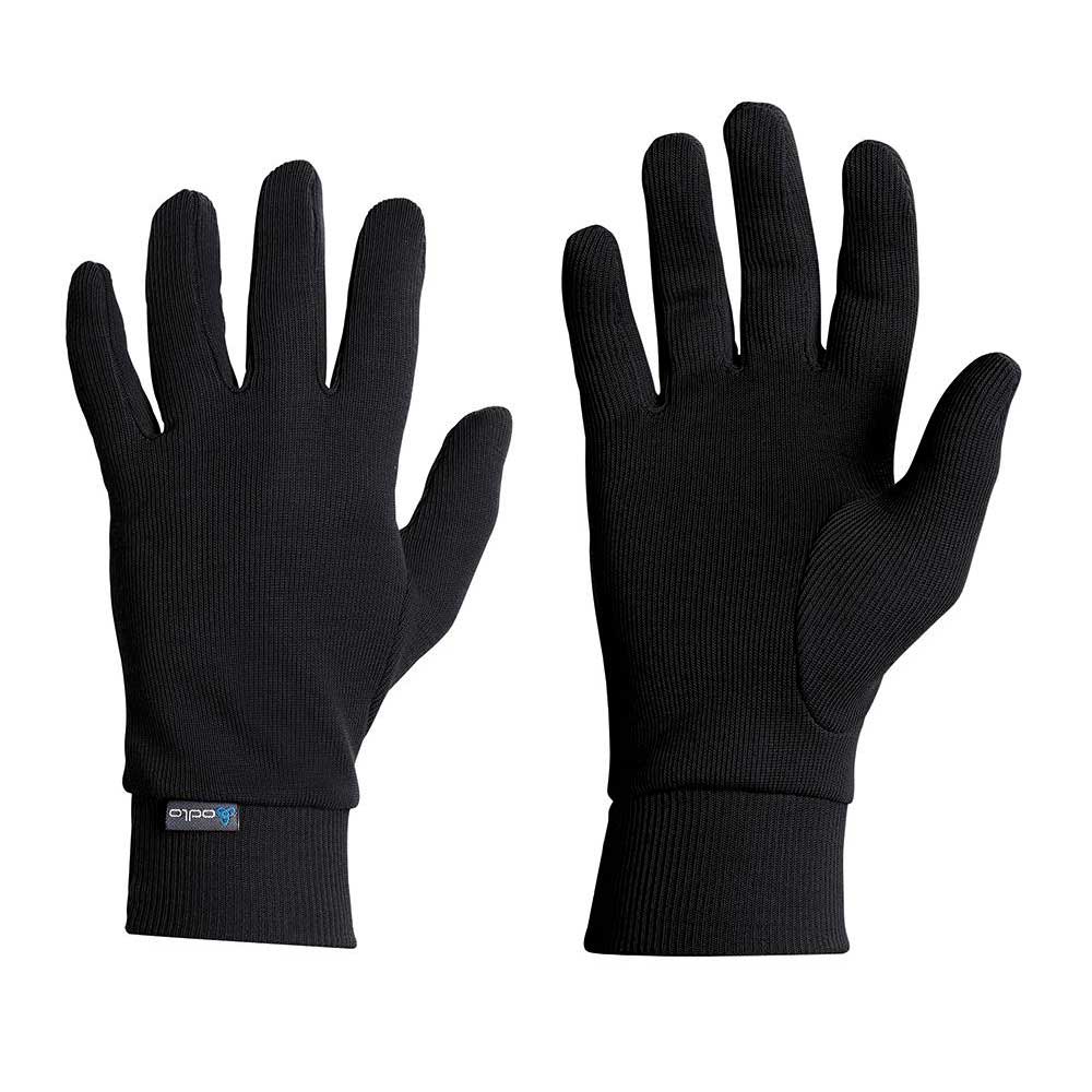 odlo warm gloves noir 10-11 years garçon