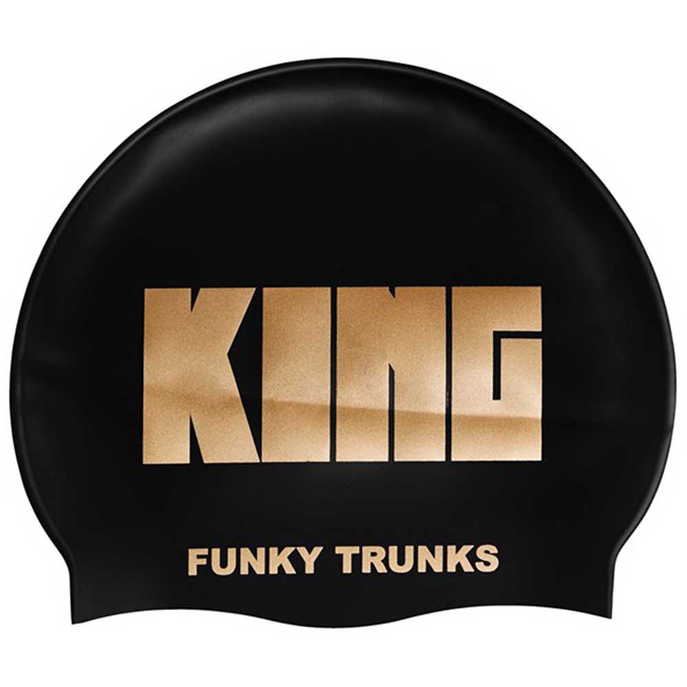 funky trunks silicone swimming cap noir