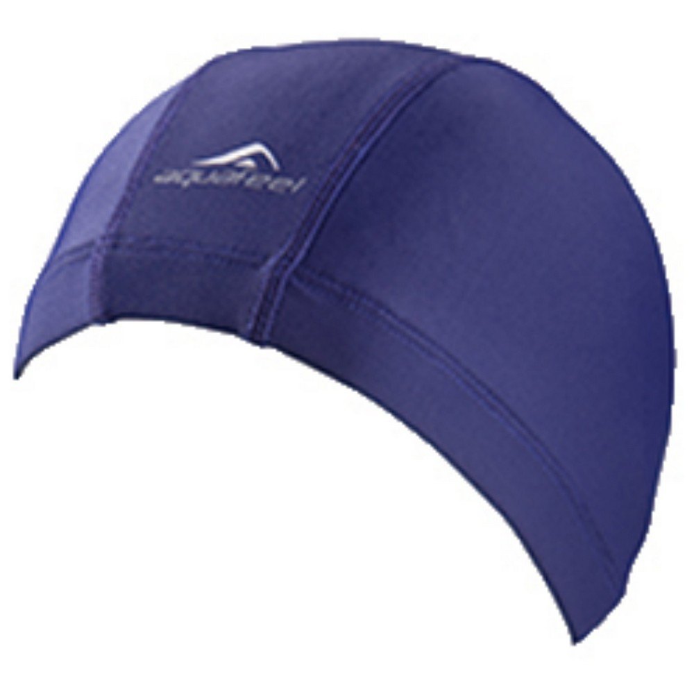 aquafeel fabric swimming cap bleu