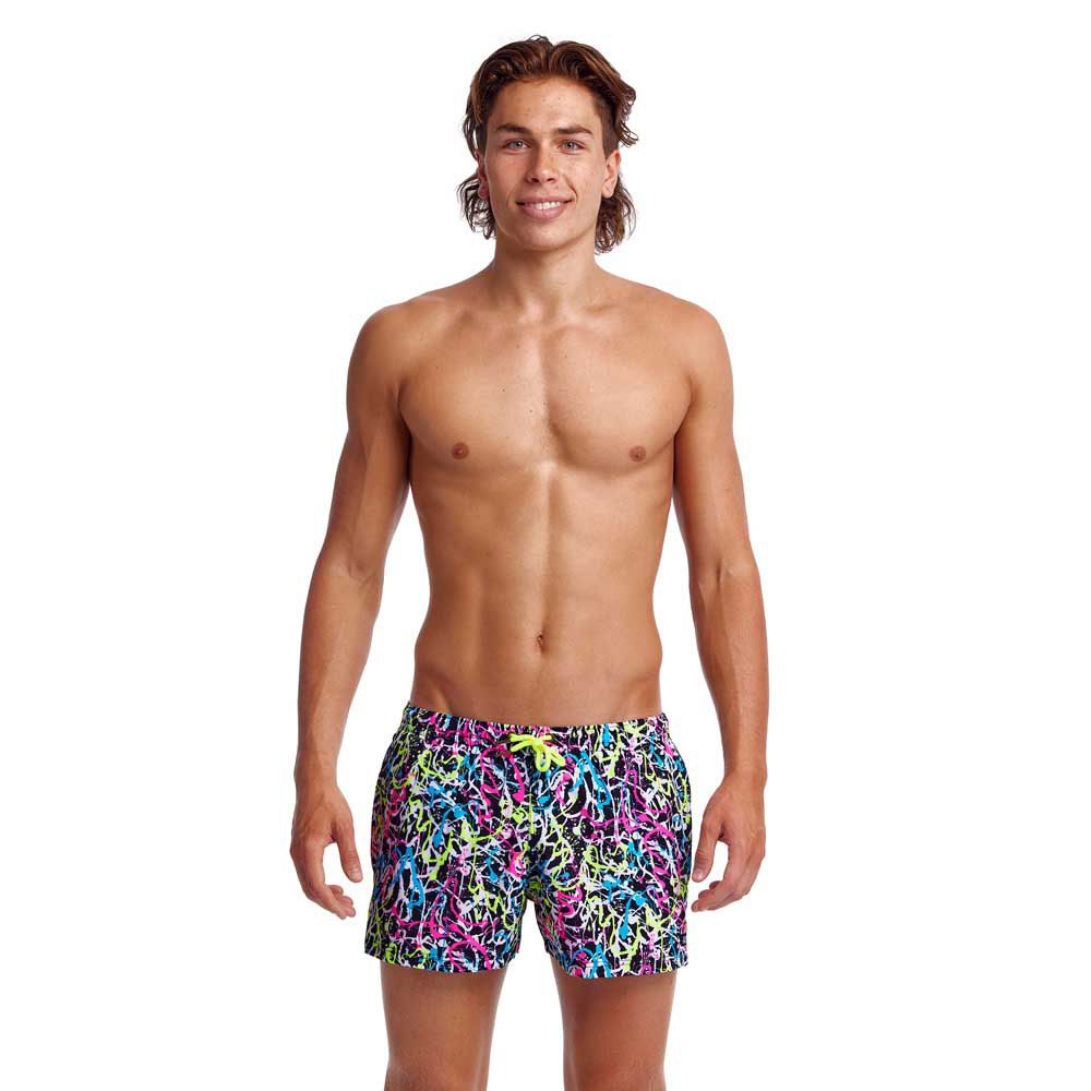 funky trunks shorty shorts messed up swimming shorts multicolore xl homme
