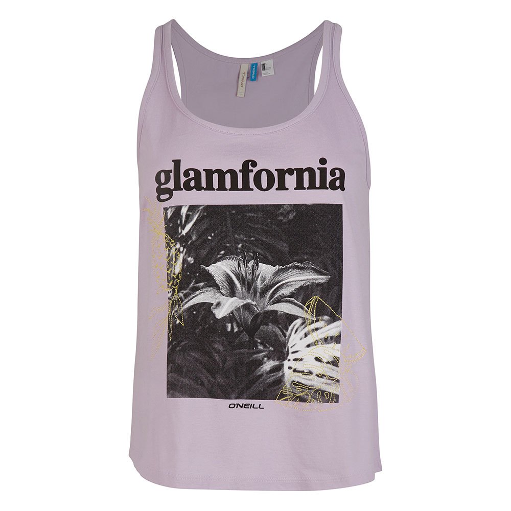o´neill palm tree sleeveless t-shirt violet s femme