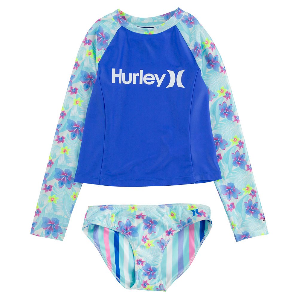 hurley upf bikini bleu 8-9 years