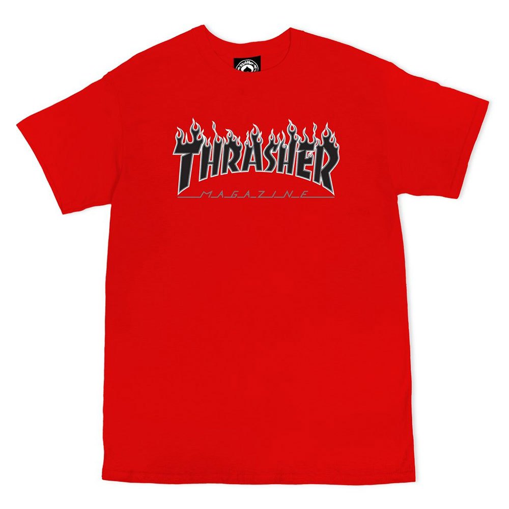 thrasher flame short sleeve t-shirt  xl homme