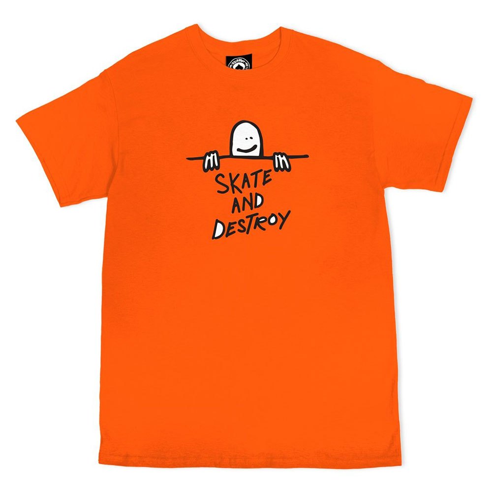 thrasher gonz sad logo short sleeve t-shirt orange xl homme