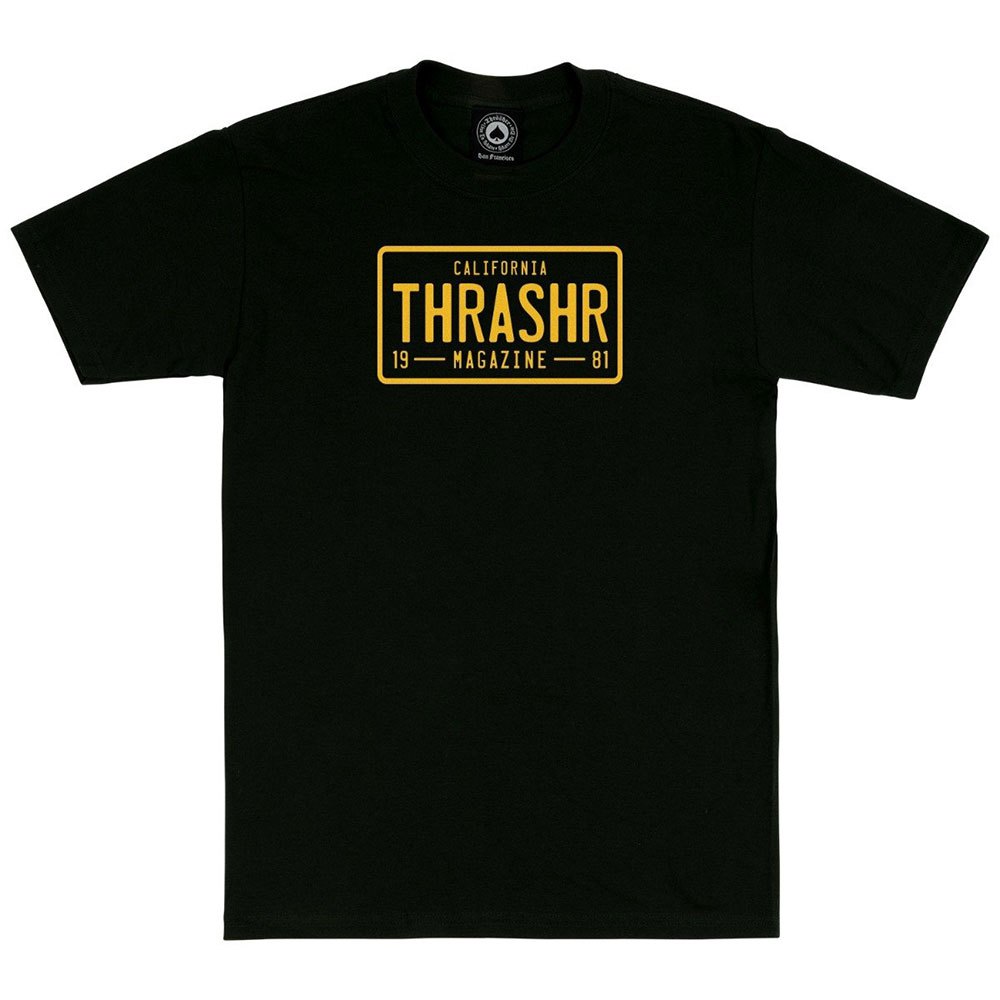 thrasher license plate short sleeve t-shirt  xl homme