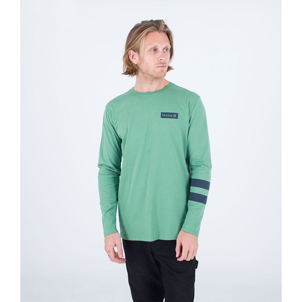 hurley oceancare one&only full zip sweatshirt vert 2xl homme
