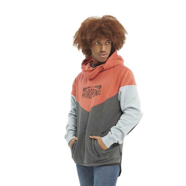 hydroponic dh mountain hoodie orange m homme