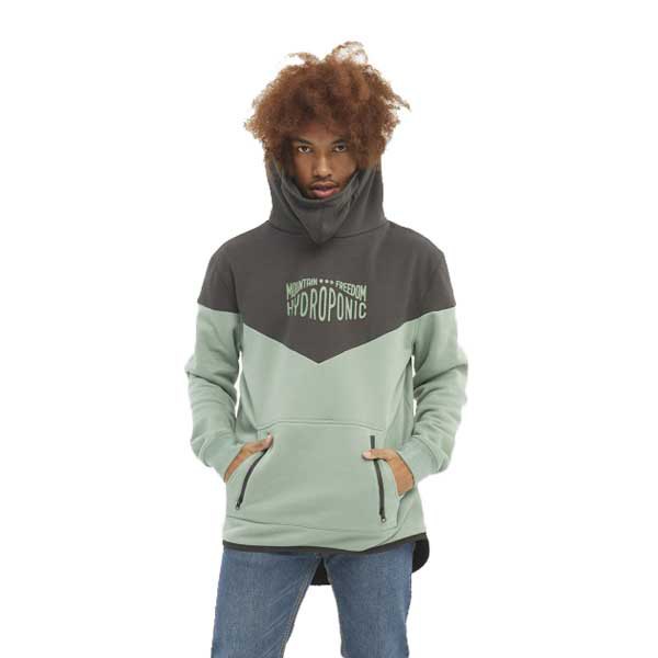 hydroponic dh mountain youth hoodie vert 12 years homme