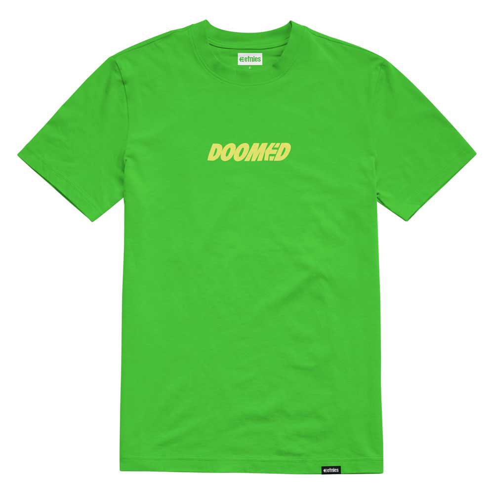 etnies doomed wash short sleeve t-shirt vert l homme