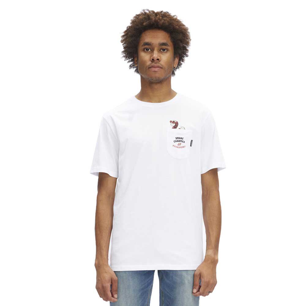 hydroponic snake short sleeve t-shirt blanc 2xl homme