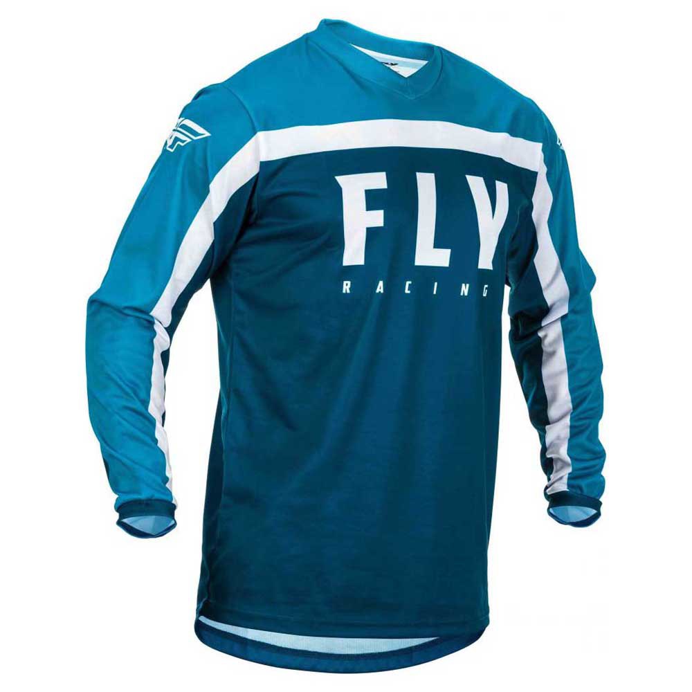 Fly Racing F-16 2020 Long Sleeve T-shirt Bleu 2XL