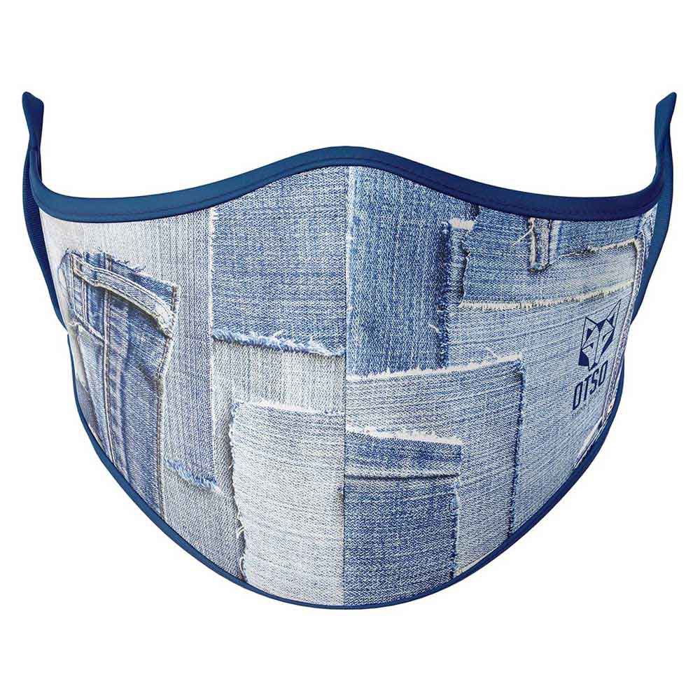 Otso Jeans Face Mask Bleu L-XL