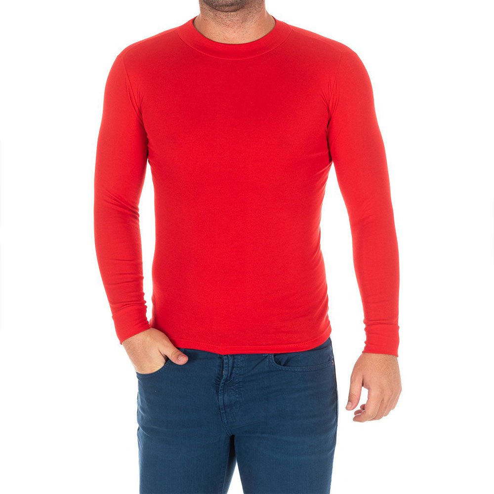 Kisses&love 1625 Long Sleeve T-shirt Rouge 60 Homme