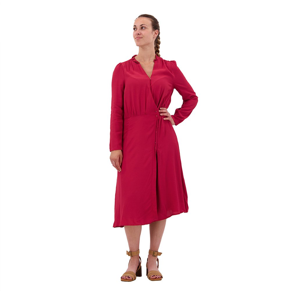 Pepe Jeans Catherine Long Sleeve Dress Rouge S Femme