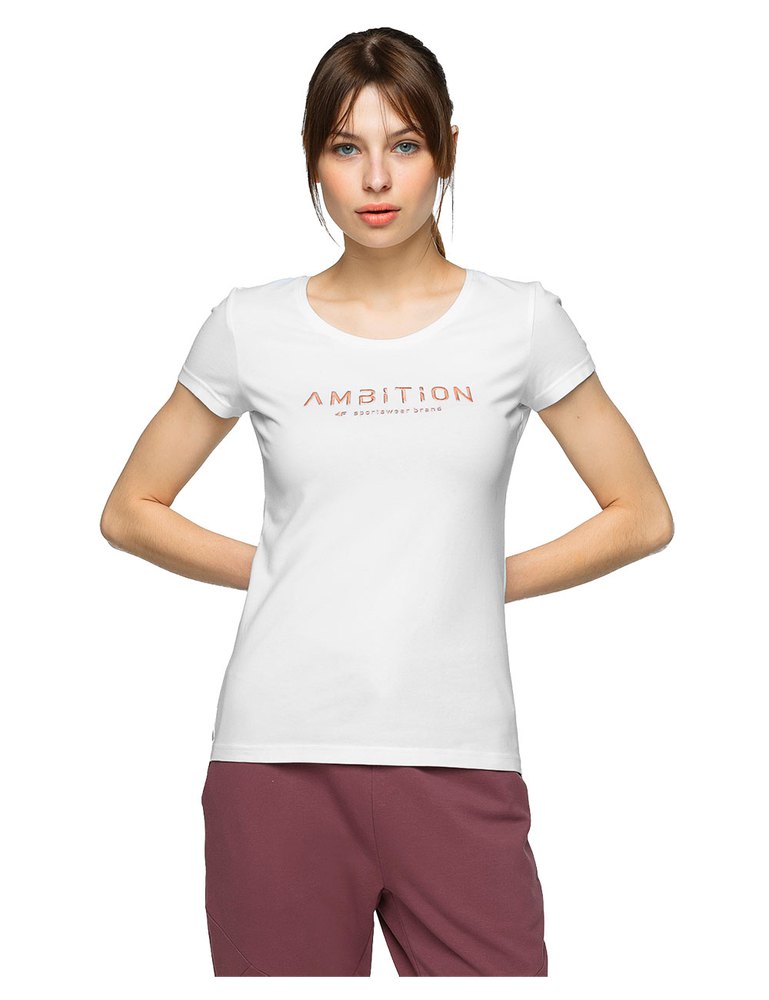 4f Short Sleeve T-shirt Blanc M Femme