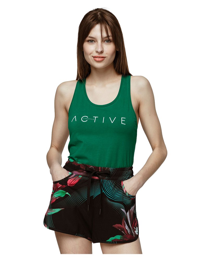 4f Sleeveless T-shirt Vert XS Femme