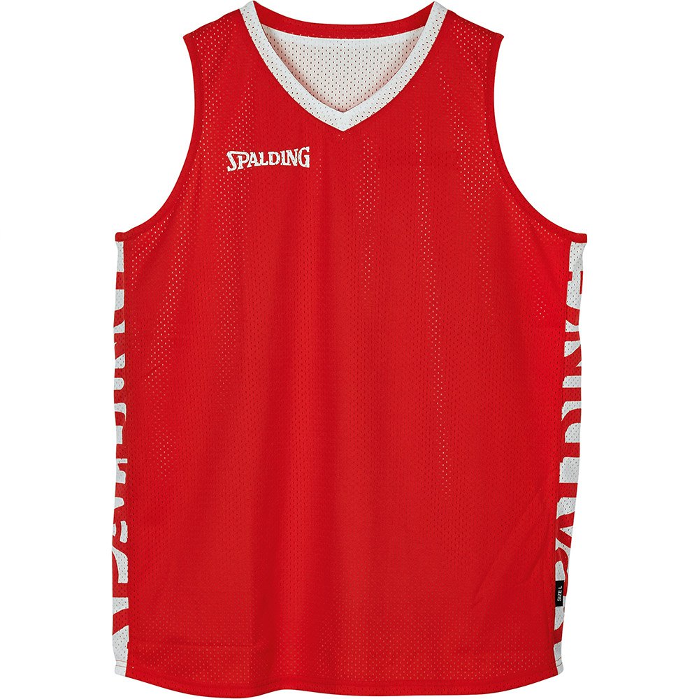 Spalding T-shirt à Manches Courtes Essential Reversible M Red / White