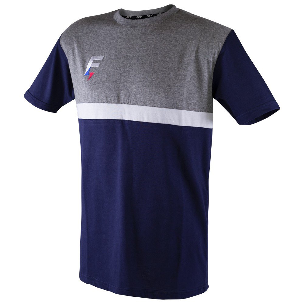 Force Xv T-shirt à Manches Courtes Mediane L Navy / Grey